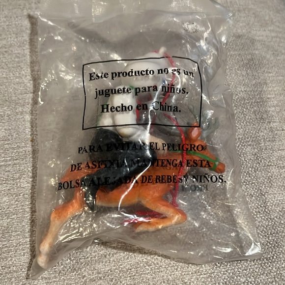 Jack in the Box Riding Reindeer Christmas Ornament - Picture 2 of 3